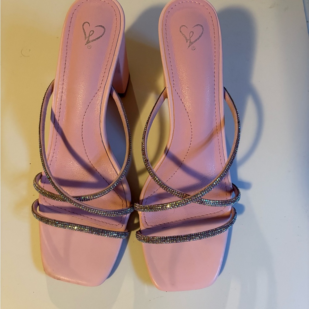 Windsor Pink Strappy Heels